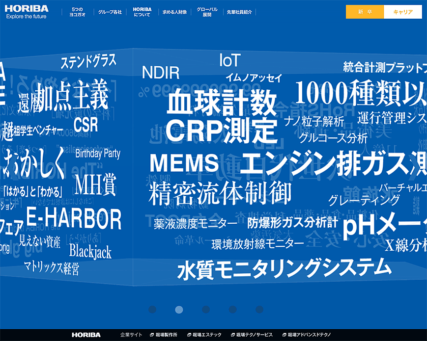 採用サイト｜HORIBAグループ PC画像